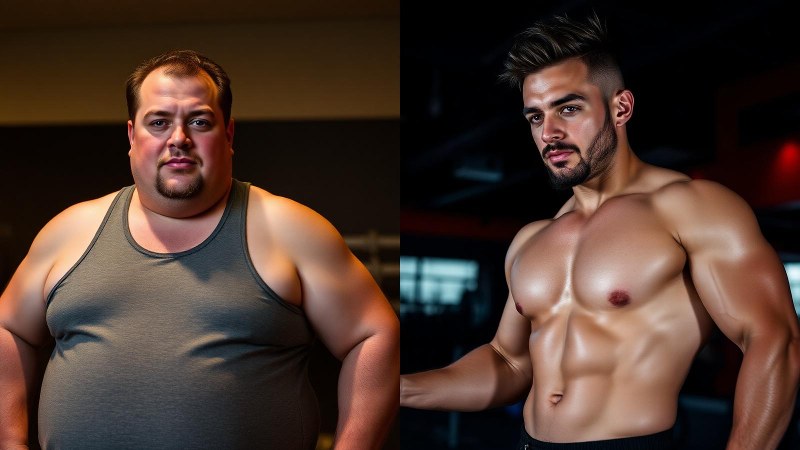 Before and after transformation